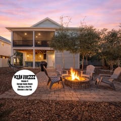 Ocean Vibezzz𓇼Hot Tub+Tiki Bar+Fire Pit+Elevator
