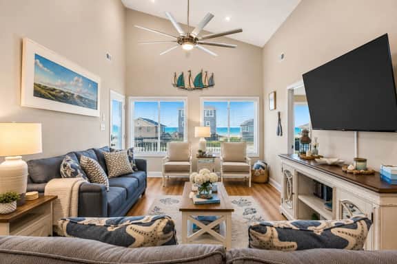 Infinity Dream𓇼Ocean Views+Sleeps 14+Golf Cart