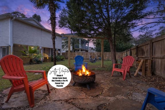 Salty Venture 𓇼 Game Room + Fire Pit + Family Fun